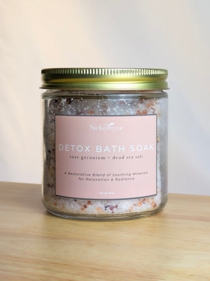 Detox Bath Soak - Rose Geranium