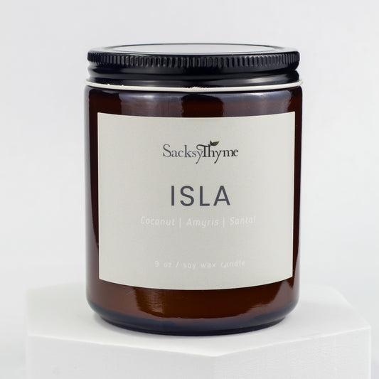 ISLA Glass Jar Candle Candle, 9oz