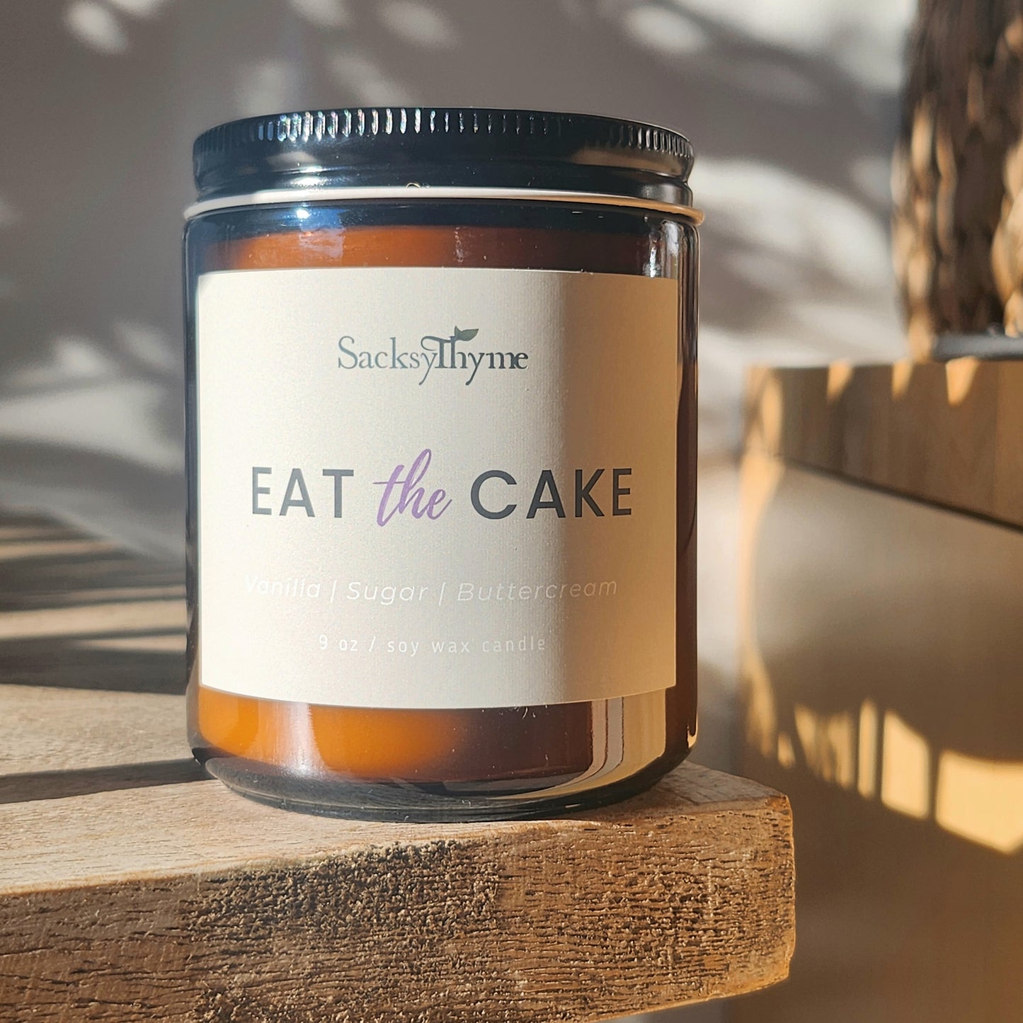 EAT THE CAKE, Glass Jar Candle, 9oz