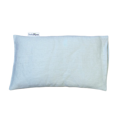 Linen Spa Pillow, Microwavable Heating Pad, Removable Cover 12" x 7"