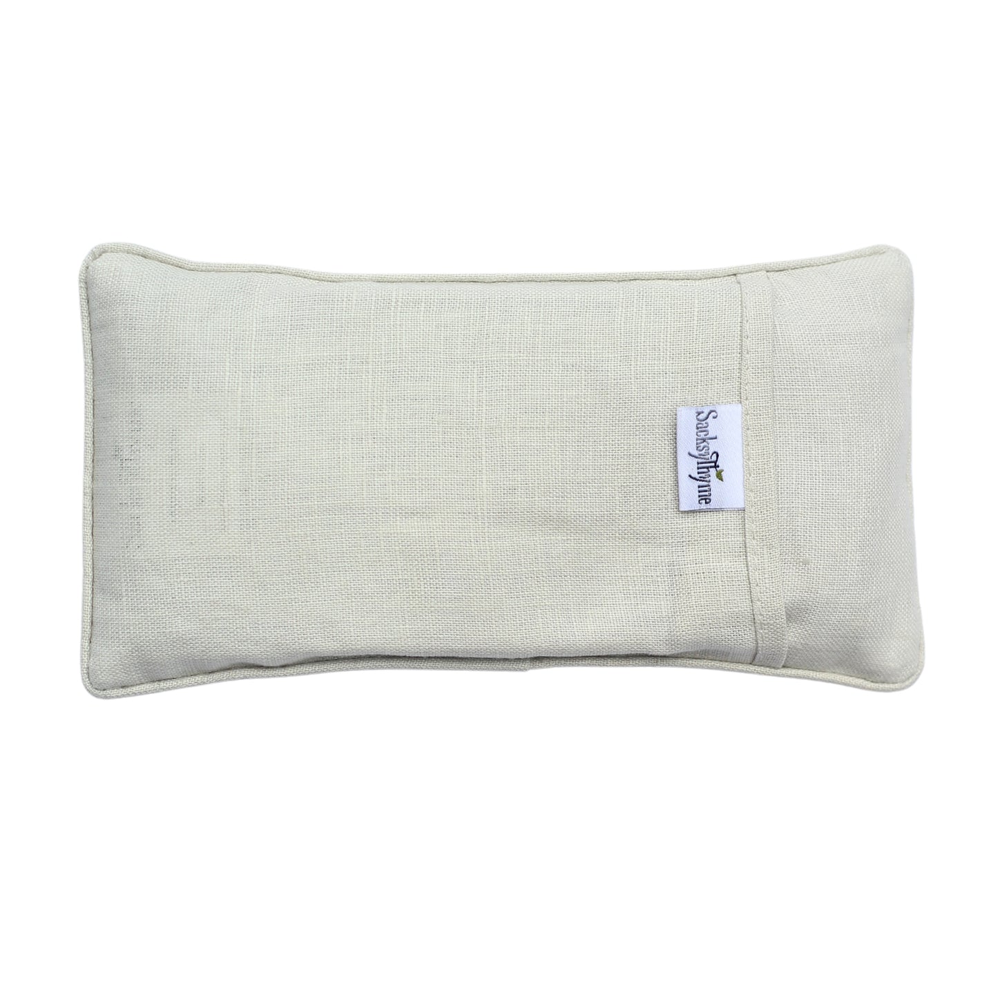 Organic Linen Eye Pillow, Microwavable Heating Pad, Removable Cover